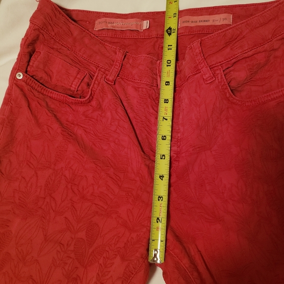 ANTHROPOLOGIE. Pilcro Jacqard  Skinny Jeans - Picture 8 of 8